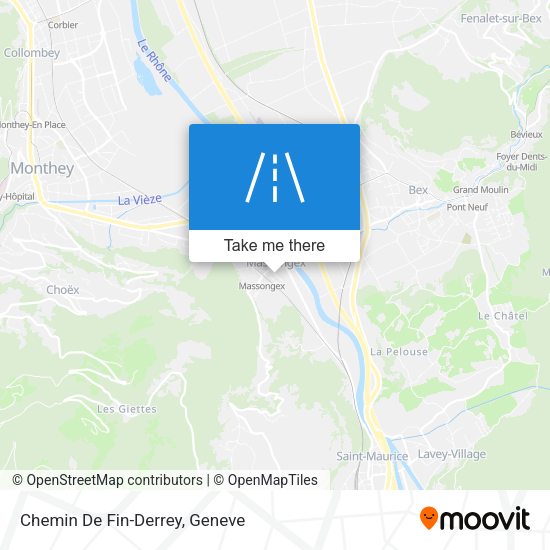 Chemin De Fin-Derrey map