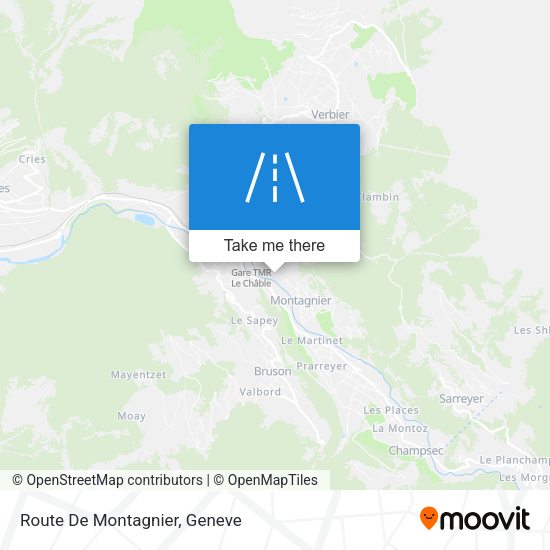 Route De Montagnier map