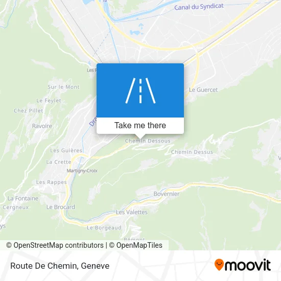 Route De Chemin map