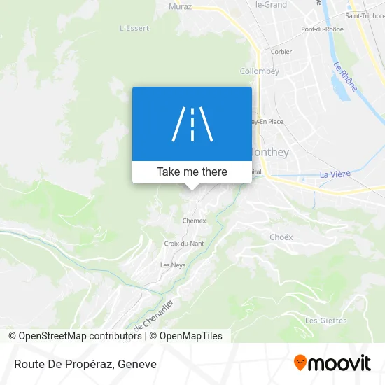 Route De Propéraz map