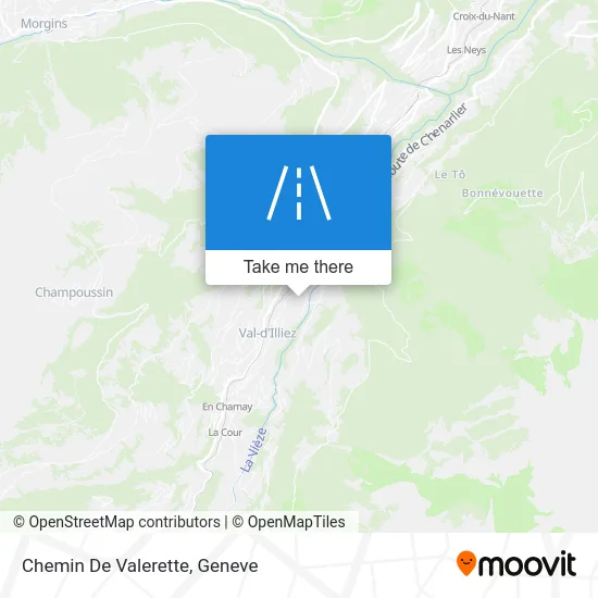 Chemin De Valerette map