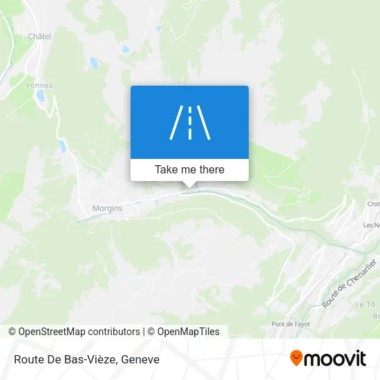 Route De Bas-Vièze map