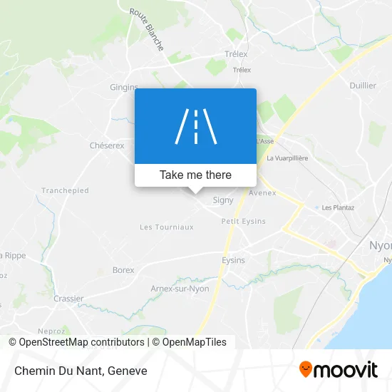Chemin Du Nant map