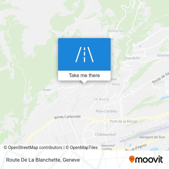Route De La Blanchette map