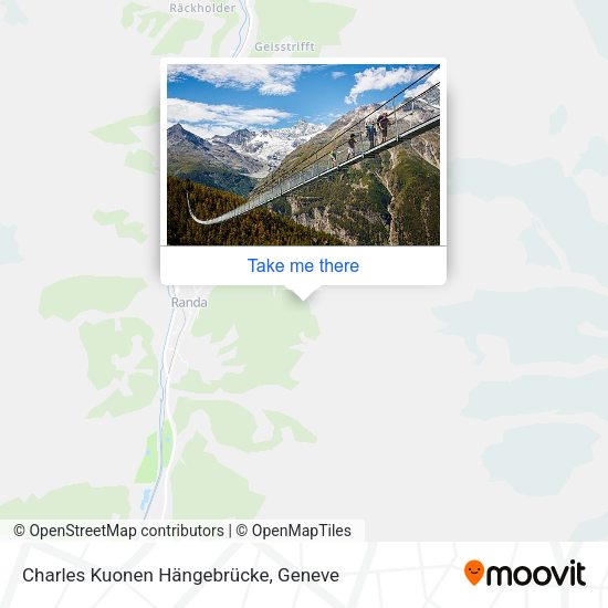 Charles Kuonen Hängebrücke map