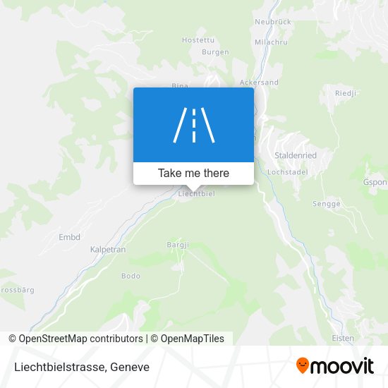 Liechtbielstrasse map