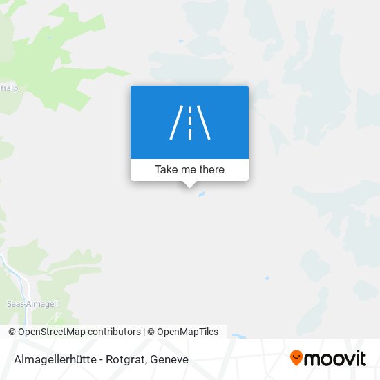 Almagellerhütte - Rotgrat map