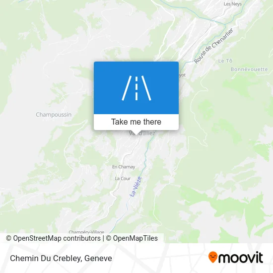 Chemin Du Crebley map