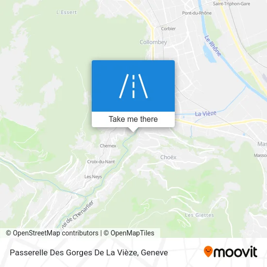 Passerelle Des Gorges De La Vièze map