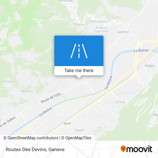 Routes Des Devins map