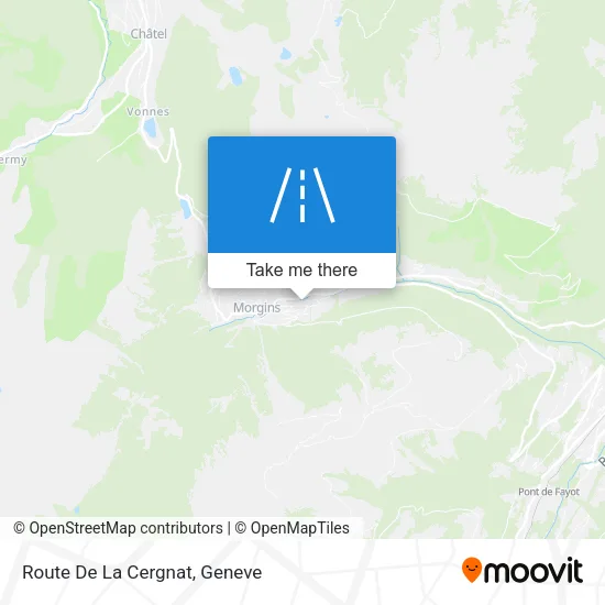 Route De La Cergnat plan