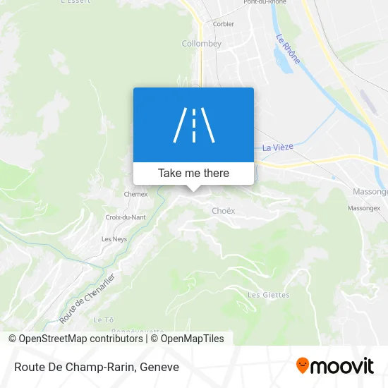 Route De Champ-Rarin map