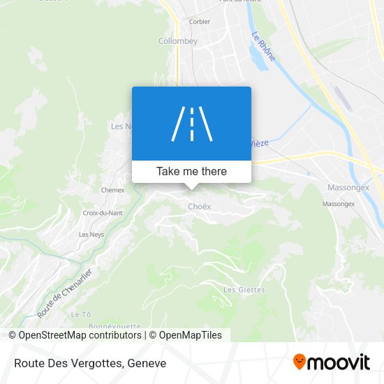 Route Des Vergottes map