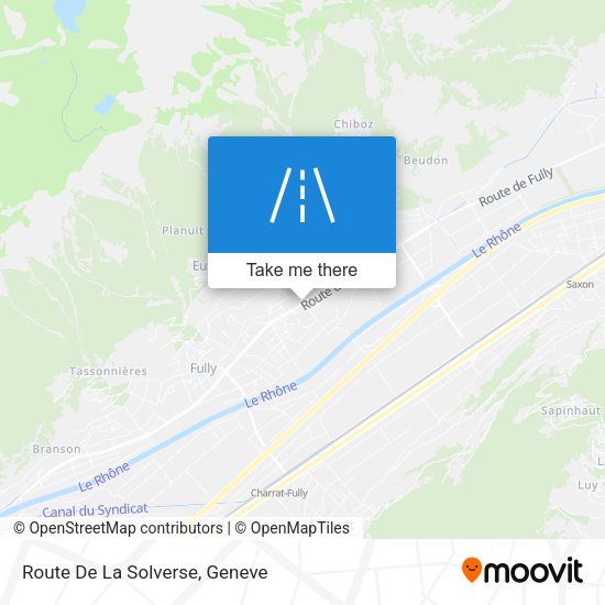 Route De La Solverse map