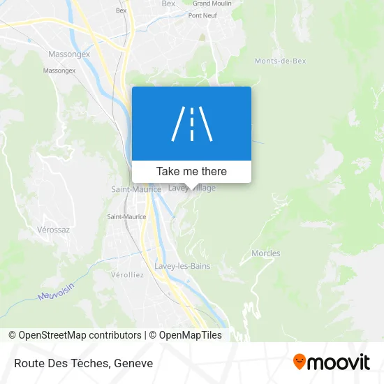 Route Des Tèches map