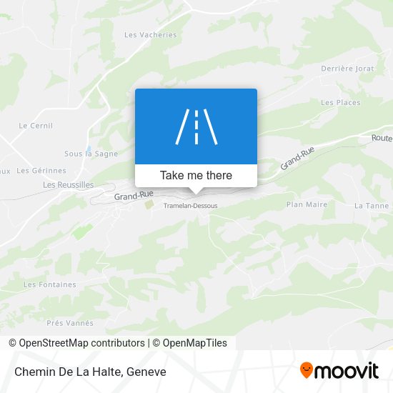 Chemin De La Halte map