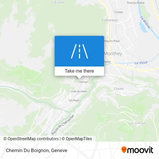 Chemin Du Boignon map