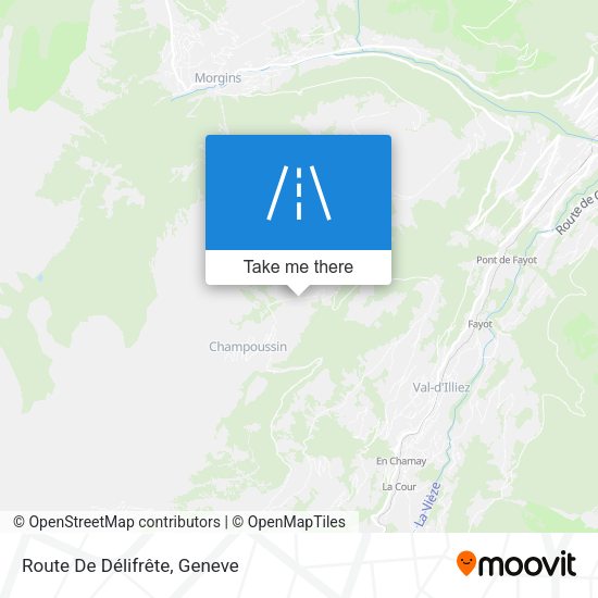 Route De Délifrête map