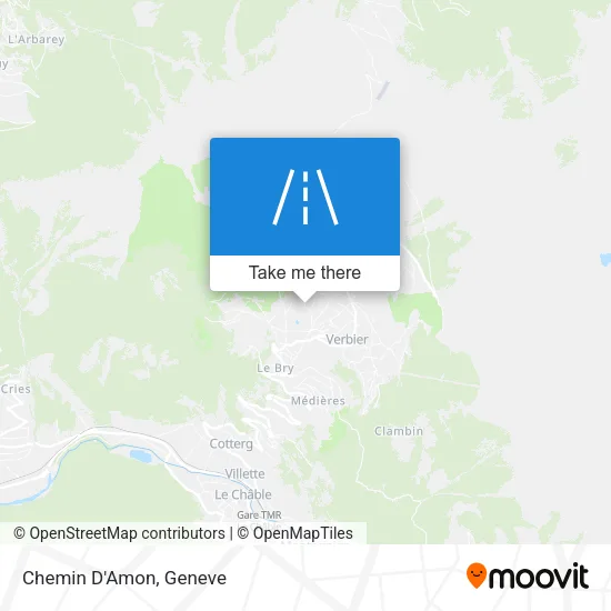 Chemin D'Amon map