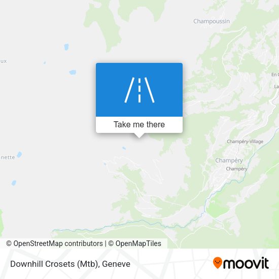 Downhill Crosets (Mtb) map