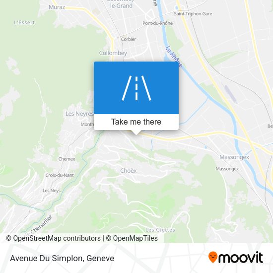 Avenue Du Simplon map