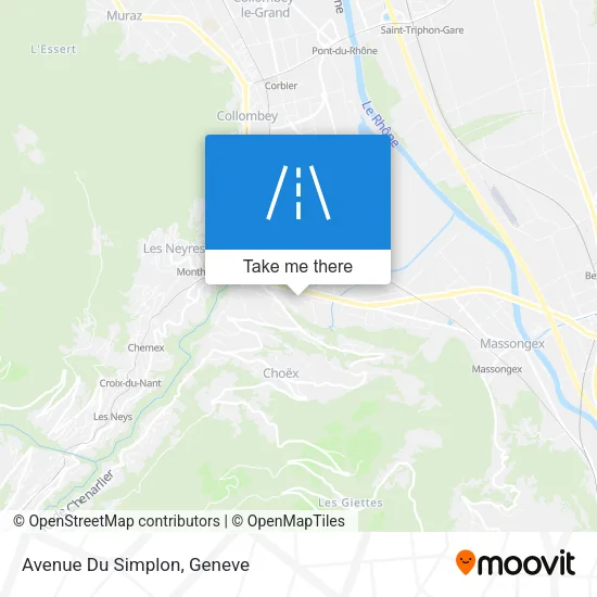 Avenue Du Simplon map