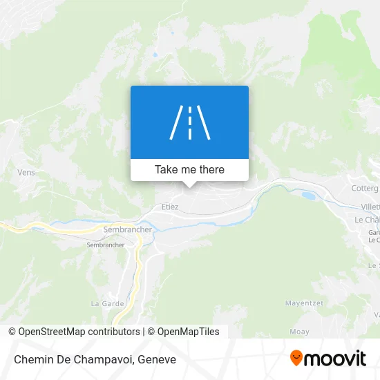 Chemin De Champavoi map