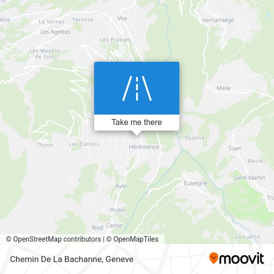 Chemin De La Bachanne map