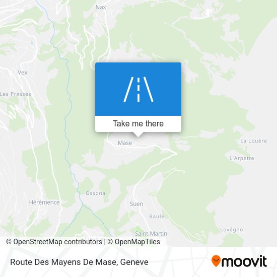 Route Des Mayens De Mase map