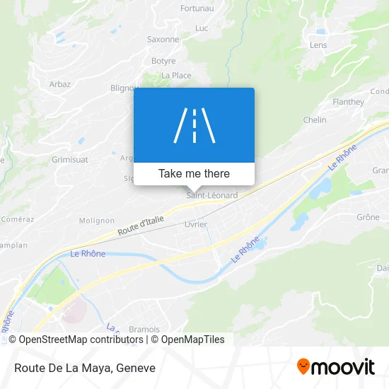 Route De La Maya map