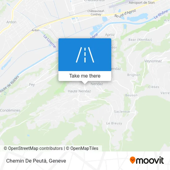 Chemin De Peutâ map