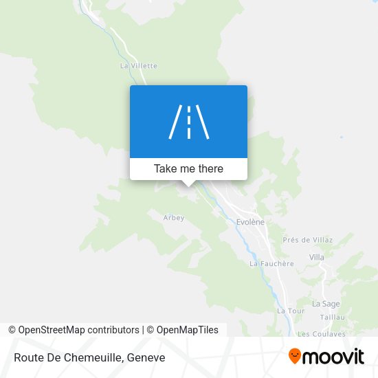 Route De Chemeuille map