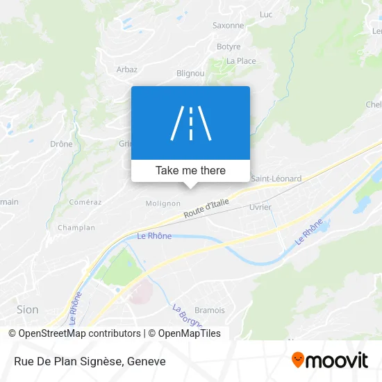 Rue De Plan Signèse map