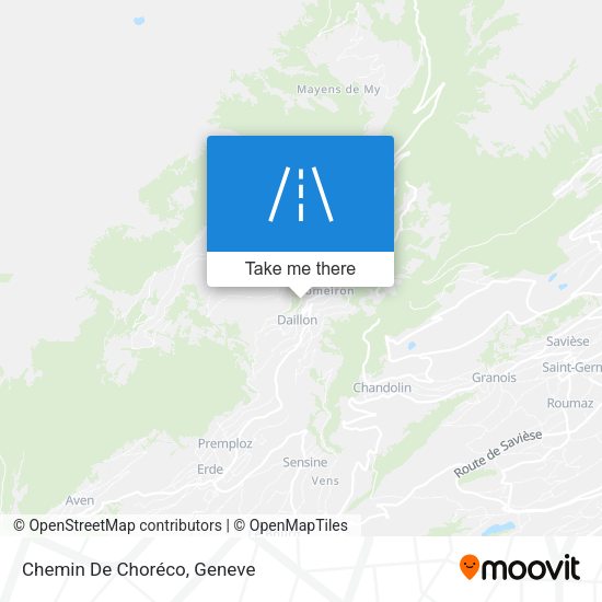 Chemin De Choréco map