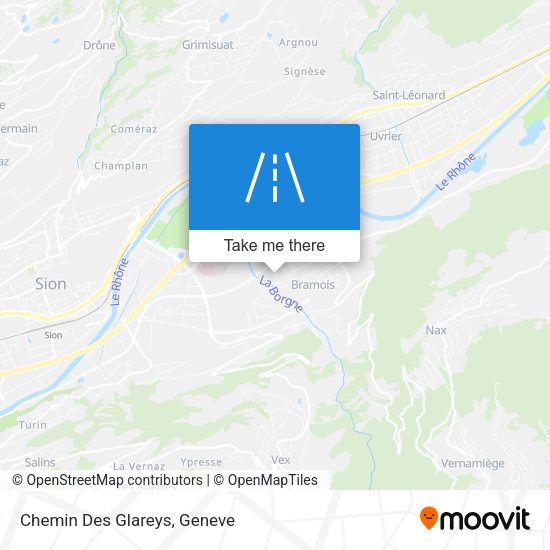 Chemin Des Glareys map