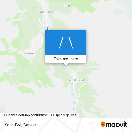 Saas-Fee map