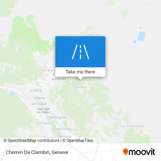 Chemin De Clambin map