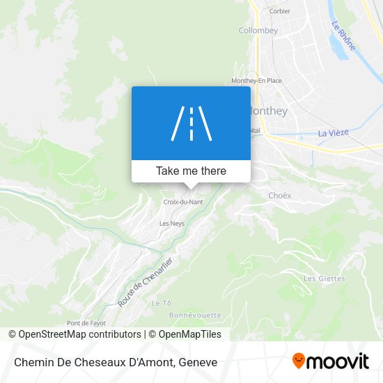 Chemin De Cheseaux D'Amont map