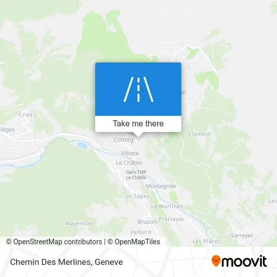 Chemin Des Merlines map