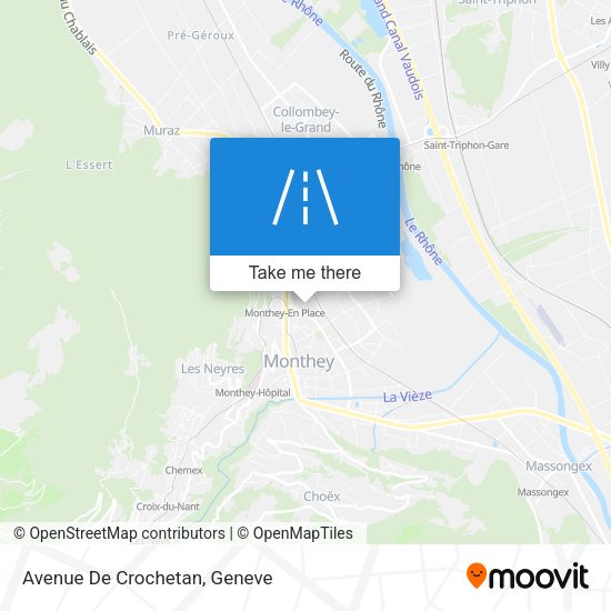 Avenue De Crochetan map