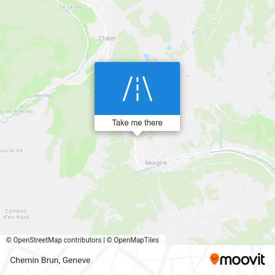 Chemin Brun map