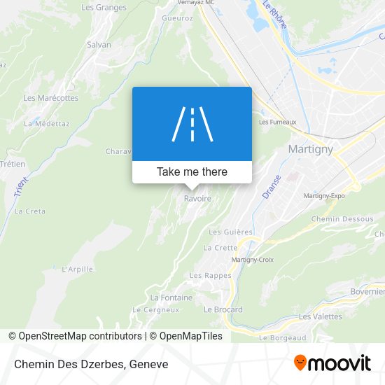 Chemin Des Dzerbes map