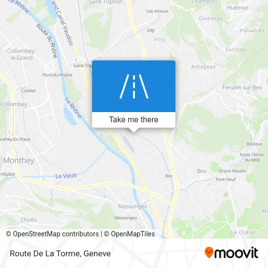 Route De La Torme map