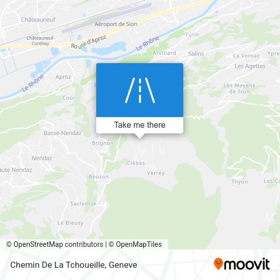 Chemin De La Tchoueille map