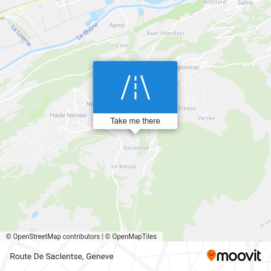 Route De Saclentse map