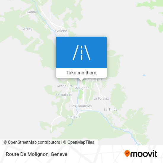Route De Molignon map