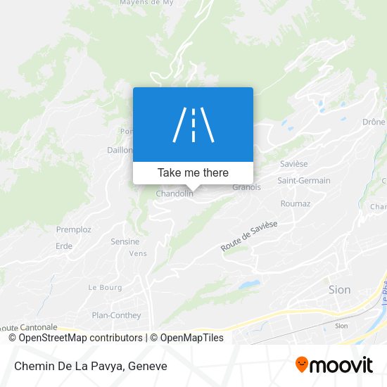 Chemin De La Pavya map
