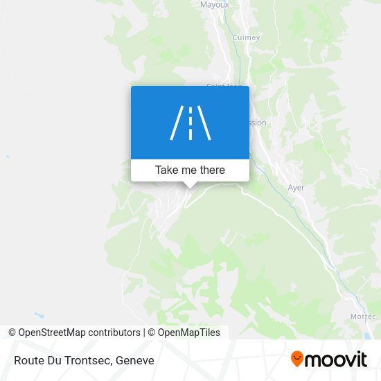 Route Du Trontsec map