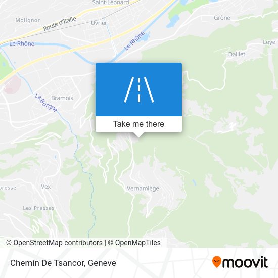Chemin De Tsancor map