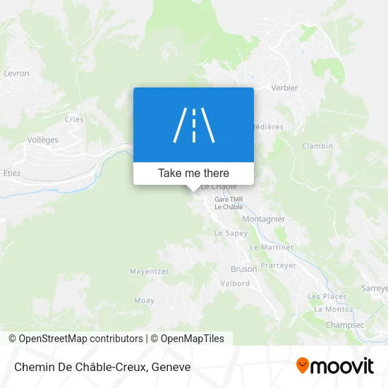 Chemin De Châble-Creux map